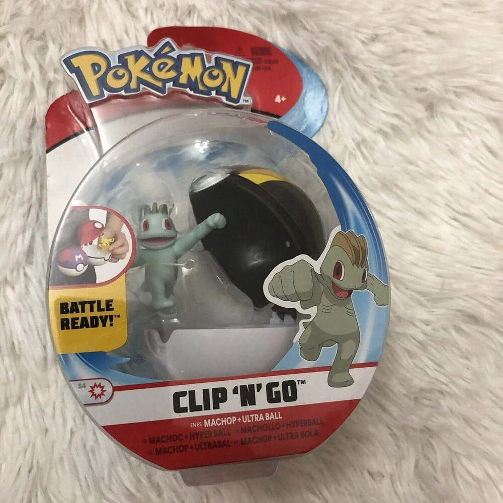 Pokemon Clip ‘N’ Go Machop + Ultra Ball Toy Collectibles Toy